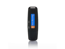Gravador De Voz Digital Usb, Mini Gravador De Voz U Disk Professional Flash Disk Yizhood (preto)