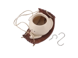 Vaso Decorativo Pendente Swing Face Para Plantas 15x12x9.5cm