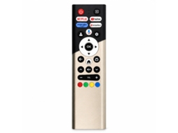 Comando À Distância Bluetooth Com Controlo Por Voz Dourado Para Tv Box, Compatível Com Dijitsu, Aiwa, Sonevicw E Motorola