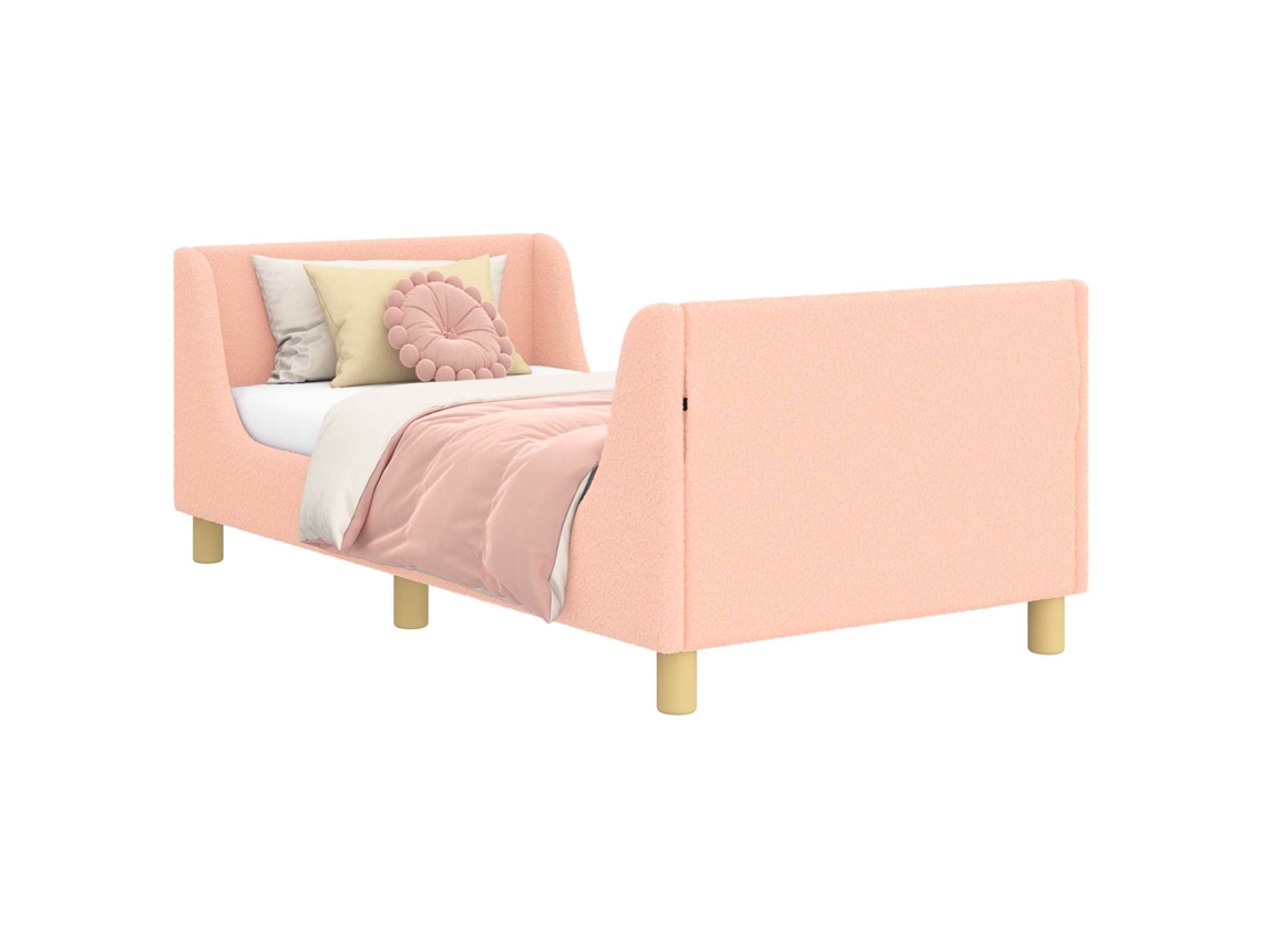Estrutura de Cama Infantil com Cabeceira Rosa 80x160 cm MAISON EXCLUSIVE
