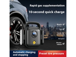 Bomba De Enchimento De Pneus Para Automóveis Portátil Com 22 Cilindros, Versão Atualizada, 150 Psi, Compressor De Ar Digital, Paragem Automática, Pres