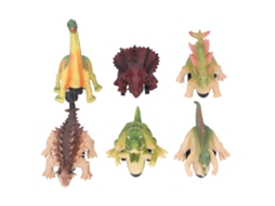 Primerox 6pcs Carrinho de Dinossauro com Roda de Recuo Brinquedo Veículo para Crianças Presente