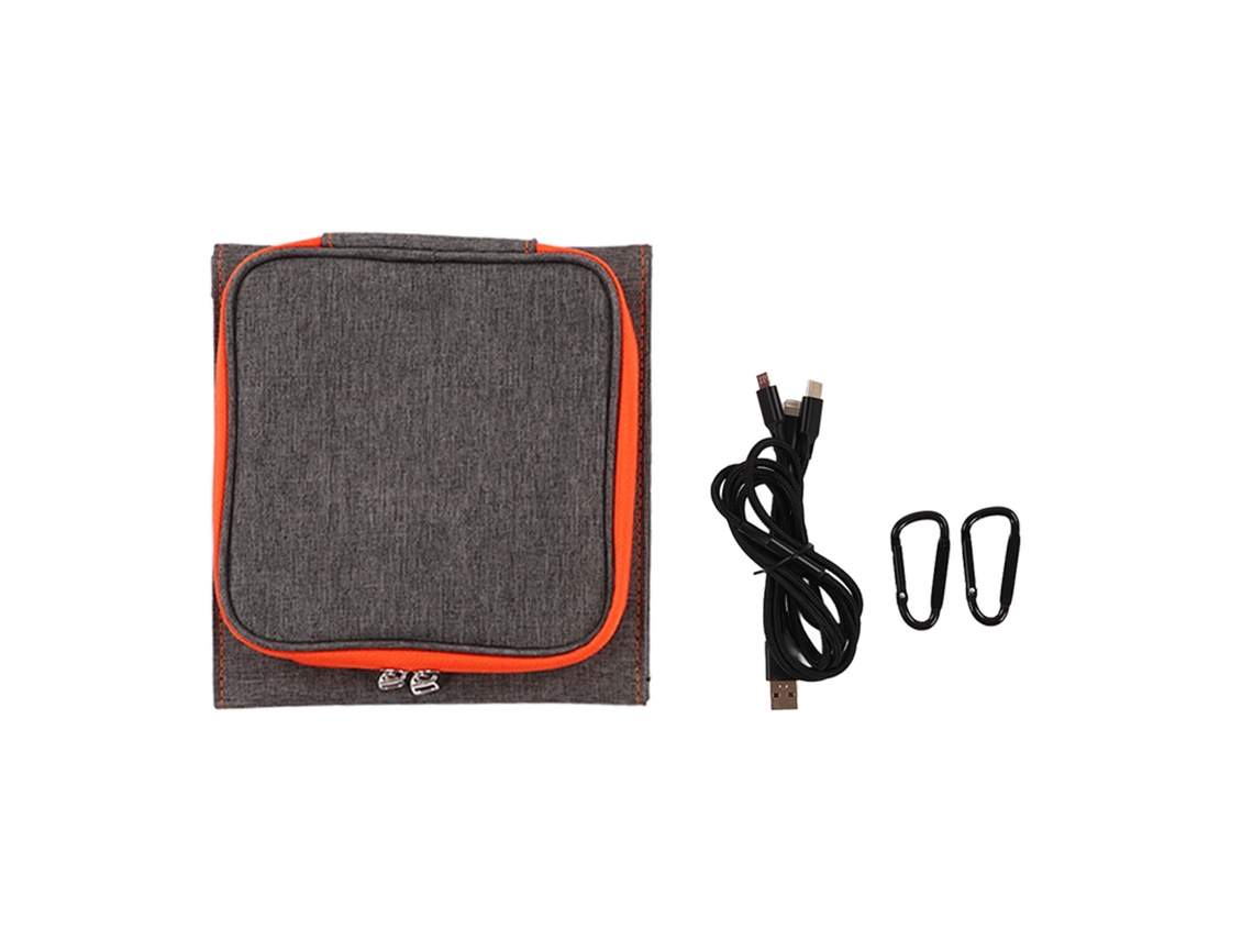 Carregador Solar Dobrável Laxiscreed 15w Com Painel Monocristalino E Saída De 5v Para Dispositivos Móveis