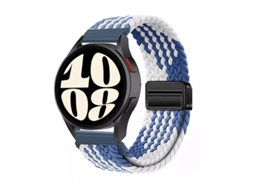 Pulseira GT6 em Nylon Trançado com Data Magnética, Compatível com Huawei Watch 5, Samsung Galaxy Watch 7, Xiaomi S4 E