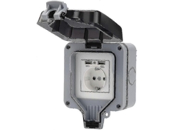 Omni tomada Exterior Ip66 Impermeable com Usb, Material Abs Resistente, 220 250v 16a, Instalação Fácil, Ideal para Jardim e Terraço