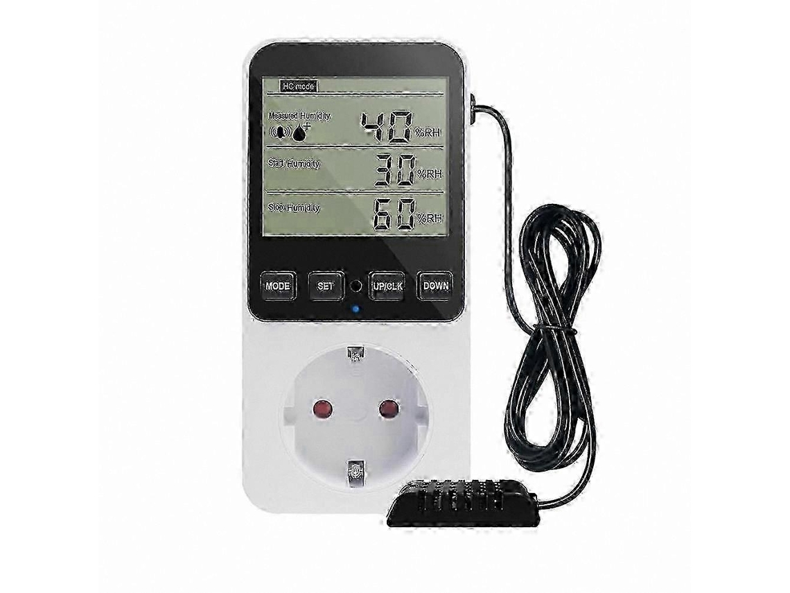 Tomada Inteligente Com Controle De Umidade E Temperatura, Interruptor Termostático De 230v. Nostalgia88