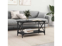 Vidaxl Mesa De Centro Carvalho Preto 80 X 45 X 45.5 Cm
