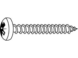 Parafuso CHEMITOOL Cabeça Queijo para Aglomerado Pozidriv DIN 7505B 5x70 A2 Inox Passivado