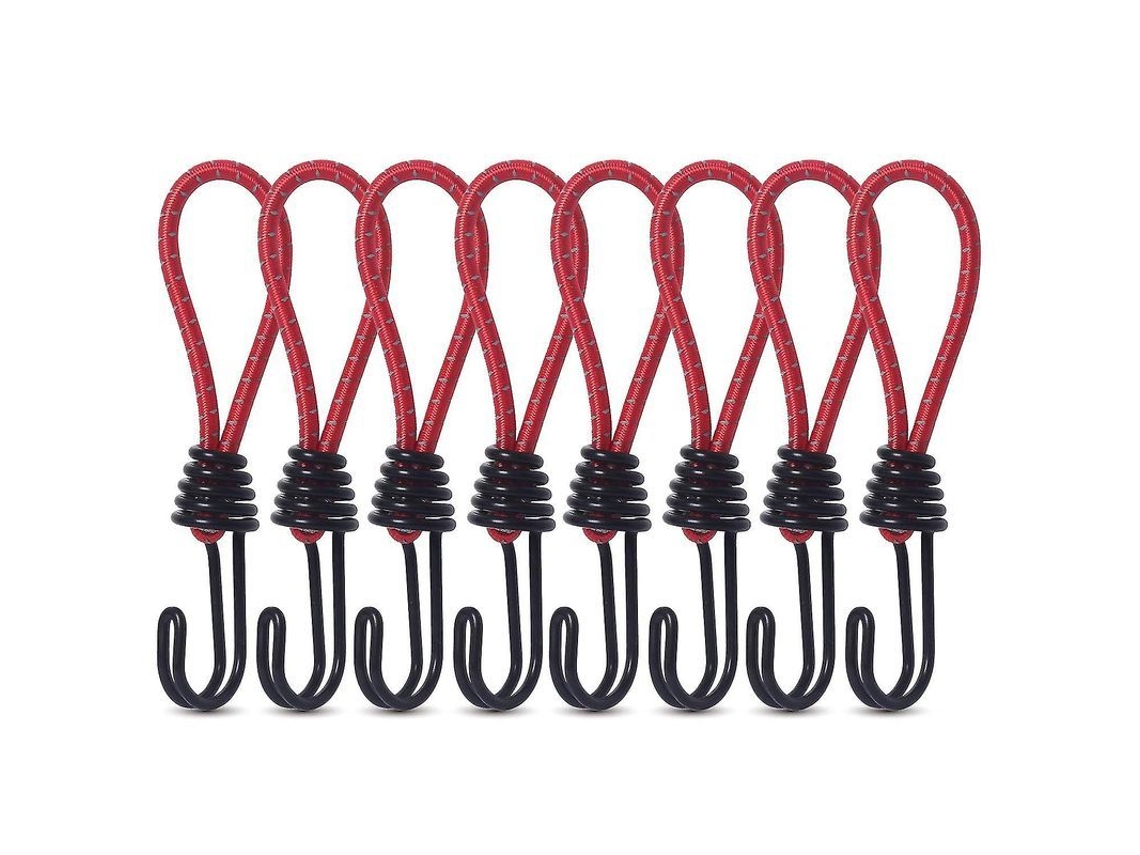 Gancho Expandidor Para Camping E Outdoor Com Corda Elástica De Aço E Látex - 15cm, 6mm, Fácil De Usar