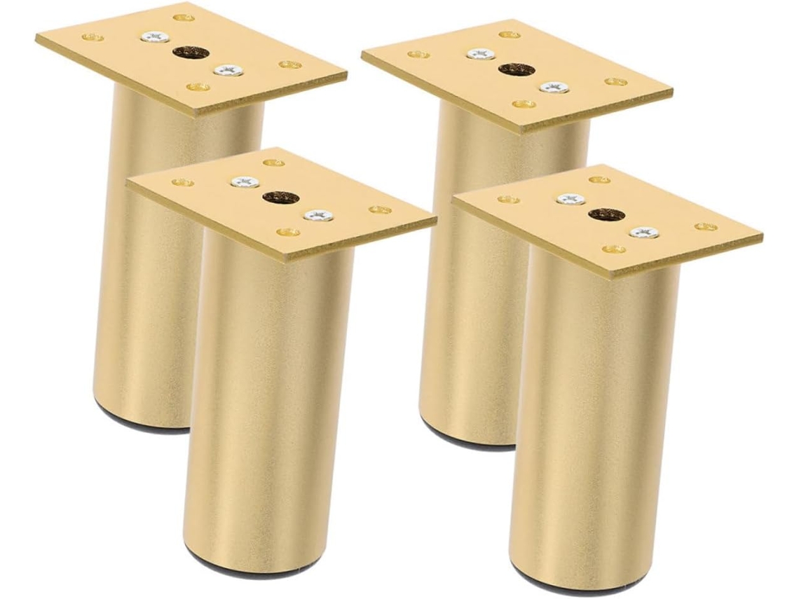 Tofficu Conjunto De 4 Pés Móveis Ajustáveis Para Substituição, Ideais Para Sofá, Mesa, Cadeira, Escrivaninha E