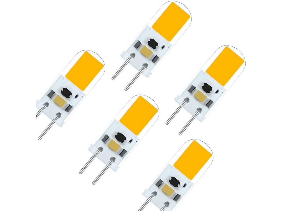 Omni bombilla Led G6.35 Gy6.35 2w 12v Alto Brilho Equivalente a 20w Halógeno Luz Branca Quente 3000k (5 Pacotes)