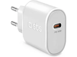 Carregador SBS Viagem (USB-C - PD - 30w - Branco)