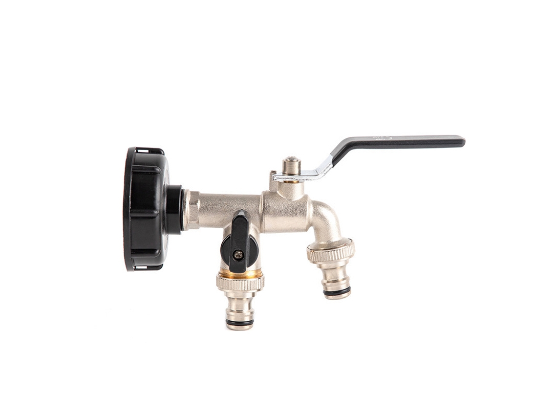 Torneira Externa com Saída Dupla 1/2" Entrada e 3/4" Saída INF