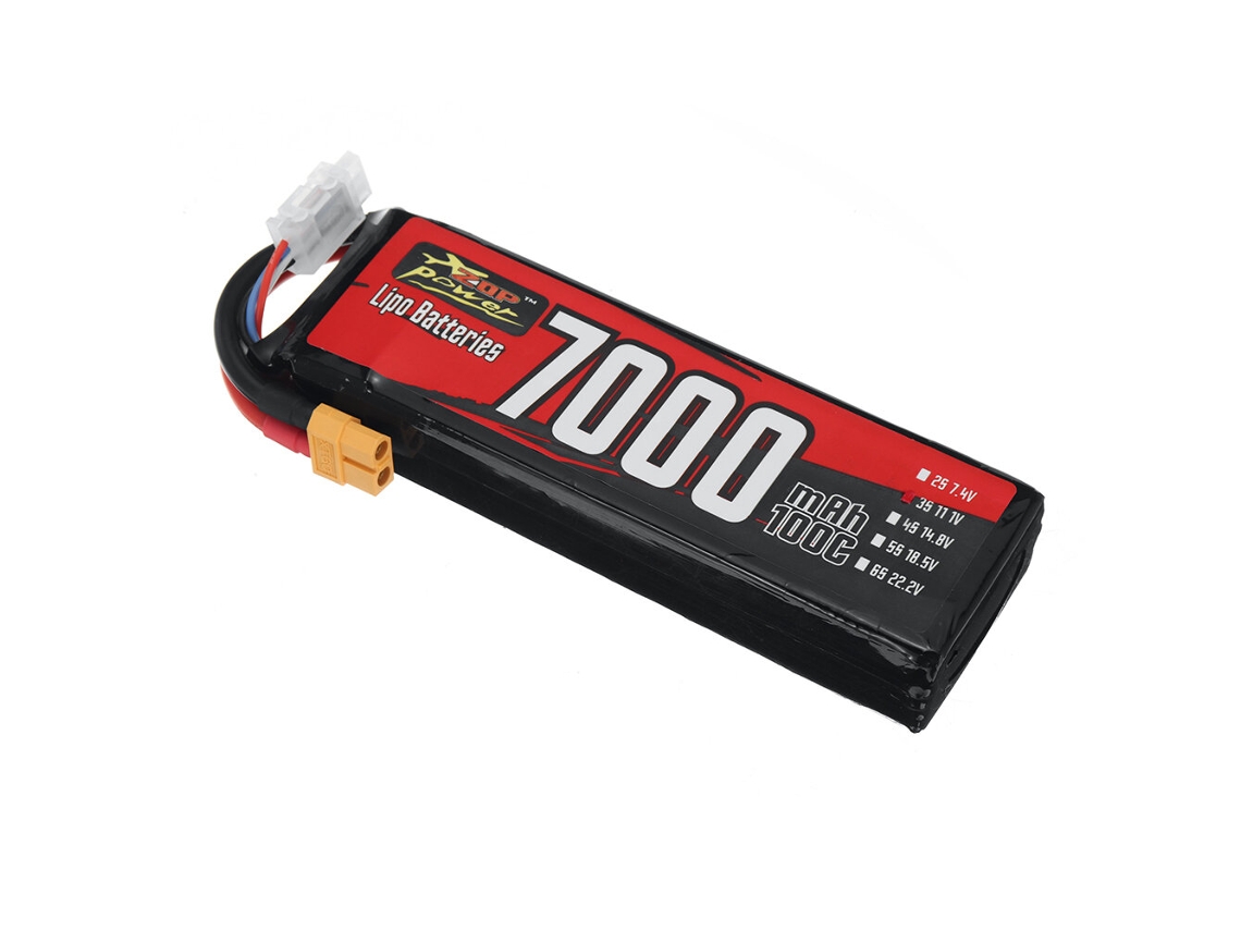 Bateria Zop Power 11,1 V 7000 Mah 100c 3s 77,7 Wh Plug Lipo Xt60 Para Drone Rc