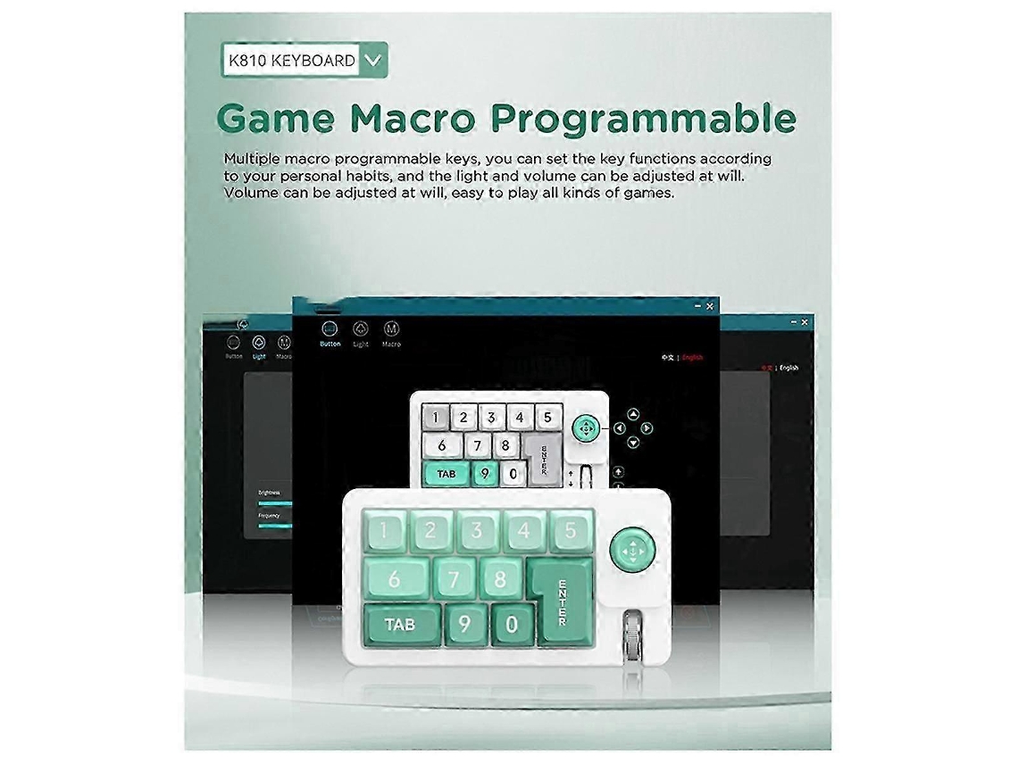 Teclado Mecânico Digital Rgb Com Fio E Intercambiável Com Macro Joyst Ly Ebike