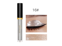 Sombra De Olho Líquida Glitter Pearl Niceface 16, Duradoura Sunflare