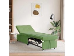 Vidaxl Sofá-cama Verde Claro 194 X 67 X 82 Cm Veludo