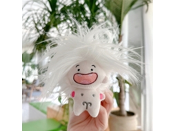 Mali pelúcia de Boneca Fofa de Algodão Pp Pequena para Crianças Decor Office Bolsa Branca