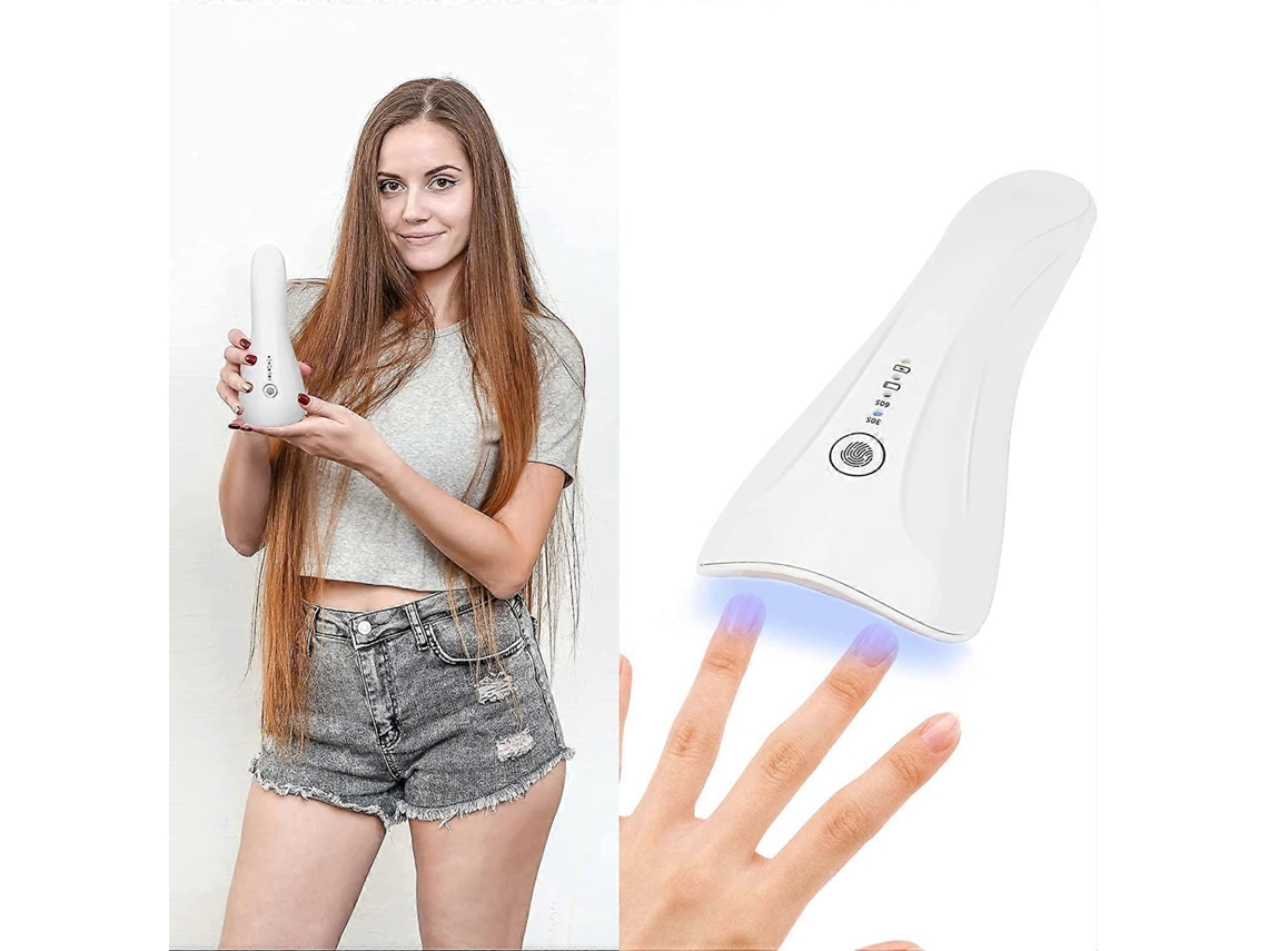 Mini lâmpada portátil UV LED para unhas com lâmpada de gel sensível ao toque e secador de unhas profissional recarregável de 5W (5W)