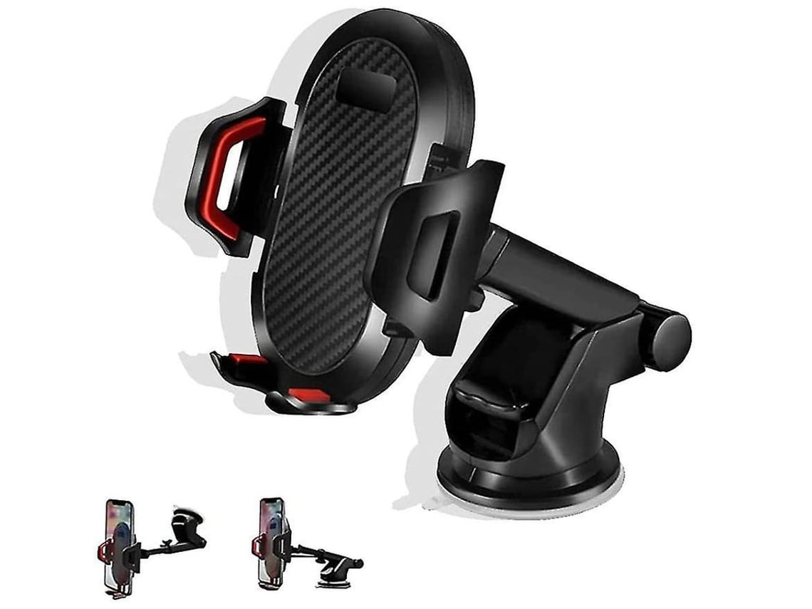 Suporte Universal Carro Forte Sucção Lalamoli Anti-choque Vermelho