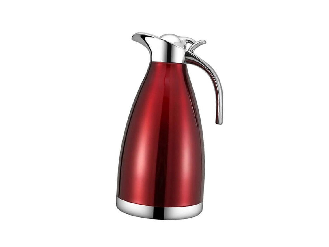 Chaleira Térmica De Aço Inoxidável De 2,0 Litros Com Parede Dupla Para Café, Ideal Para Uso Doméstico E Em Restaurantes.