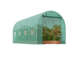 Estufa Tipo Túnel Succebuy, 4,4 X 1,9 X 1,9 M, Estrutura Galvanizada, Cobertura Em Pe, Verde