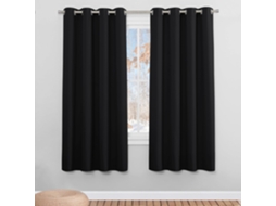 Cortinas do Quarto, Preto, 2pcs, H175xw140 Cm ZYBLSSBB