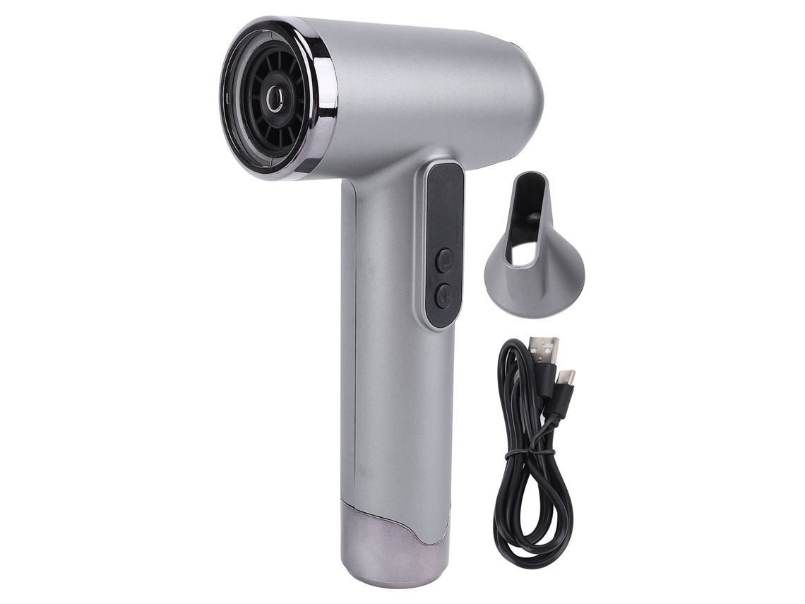 Secador de Cabelo Recarregável Usb 15600mah Compacto Cinza