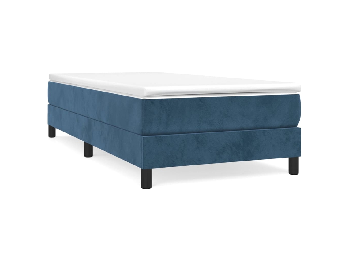 Box Spring Bed, Box Spring Beds Vidaxl Azul Veludo (80 X 200 Cm)