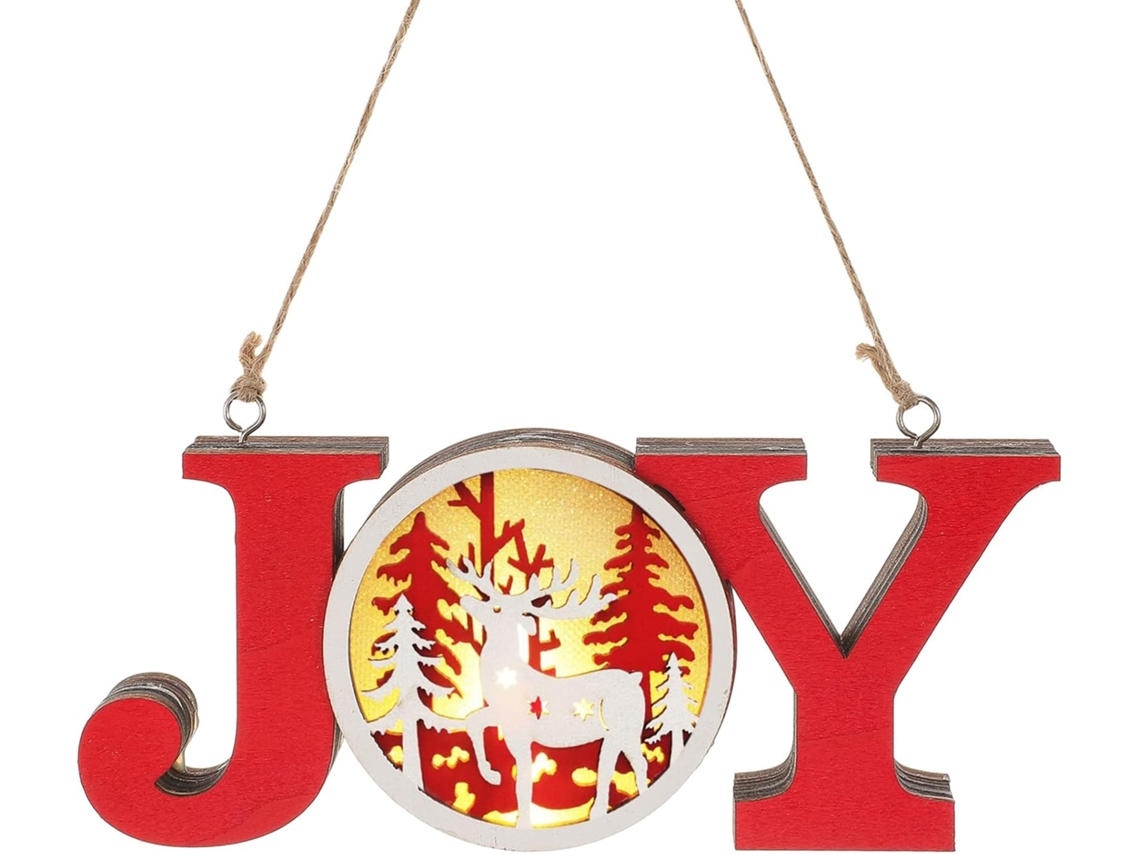 Décoration Intérieure Suspensue Bois Décoration De Porte Pour Sapin De Ornement Lumineux Maison De Pendentif