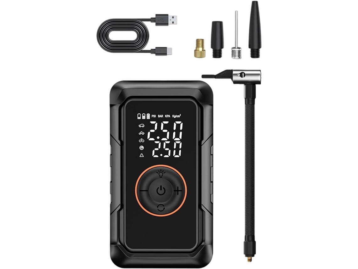 Bomba De Ar Para Pneus De Bicicleta, Compressor De Ar Com Desligamento Automático.