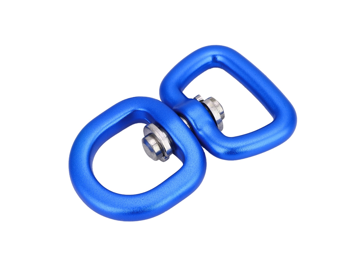 Conector Giratório de Chave Alumínio Azul Escuro
