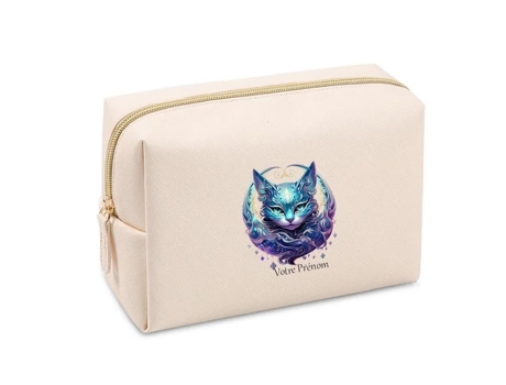 Trousse De Toalete Creme Gato Astro Azul Personalizada Taperso