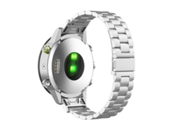 Bracelete para Garmin Liga de Titânio com fivela plana e três esferas prateada (20mm)