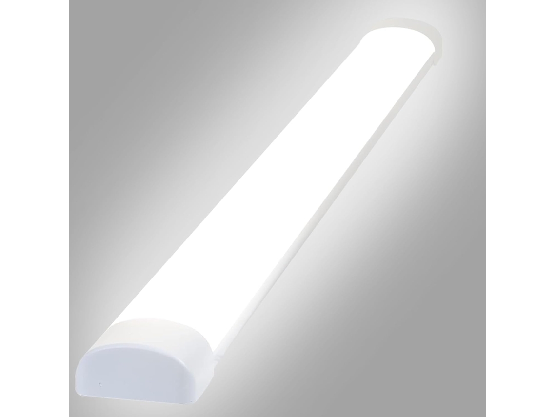 Nettlife Candeeiro De Teto Led, Conduziu A Candeeiro De Teto 120 Cm 36 W Tubo Luz Para Sala Húmida 4000 K Lâmpada Porão Branco Neutro Ângulo