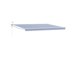 Conjunto 1 Toldo Elétrico Vidaxl Azul Poliéster (4,5 × 3 M)