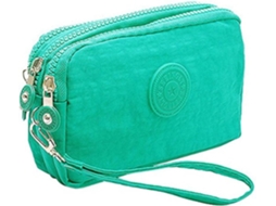 Mala Multifuncional Com 3 Camadas De Fecho - Bolsa De Arrumação - Verde Menta