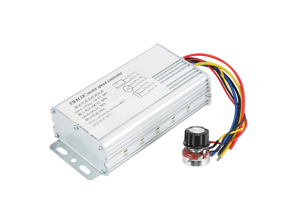 Controlador De Velocidade De Motor Dc 12v-60v 70a Pwm Regulador Ajustável