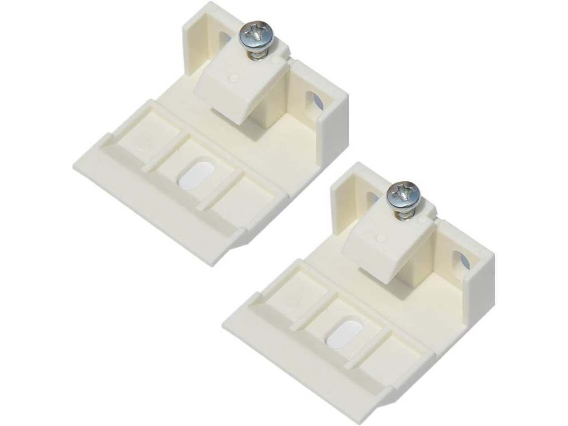 Suporte para cortinas Nova Line, 2pcs, apoio de plástico branco para cabecote | S/MARCA