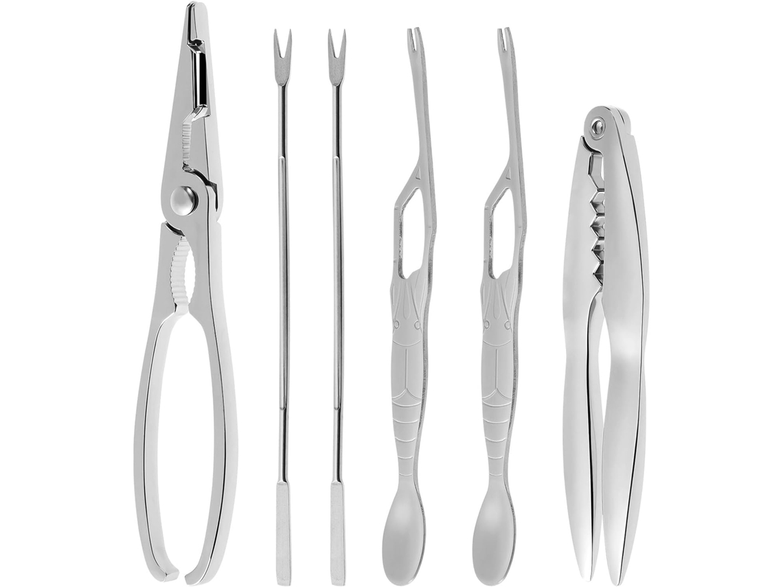 De Utensílios Para Frutos Do Mar Em Aço Inoxidável, Incluindo Quebra Caranguejos Ergonômicos Com Gokoco