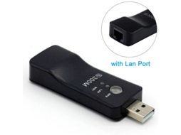 Adaptador Wi fi USB ZYBLSSBB para TVs com receptor sem fios, 300 Mbps, suporta RJ45