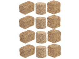 12 Peças De Mini Filas De Feno No Estilo Outono Empilháveis Para Decoração De Cenas E Lar