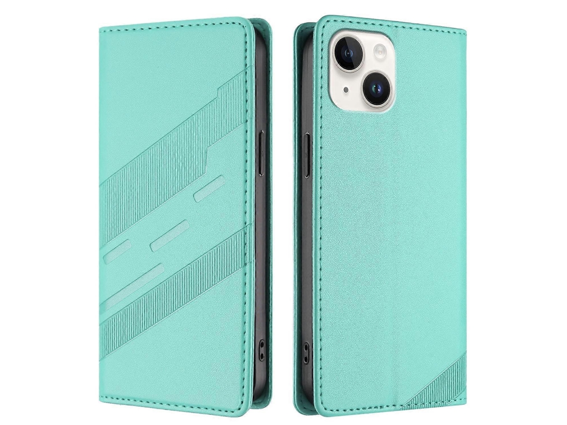 Capa De Couro Com Suporte Para Carteira E Estampa Estilo Punk Para Iphone 13 De 6,1 Polegadas