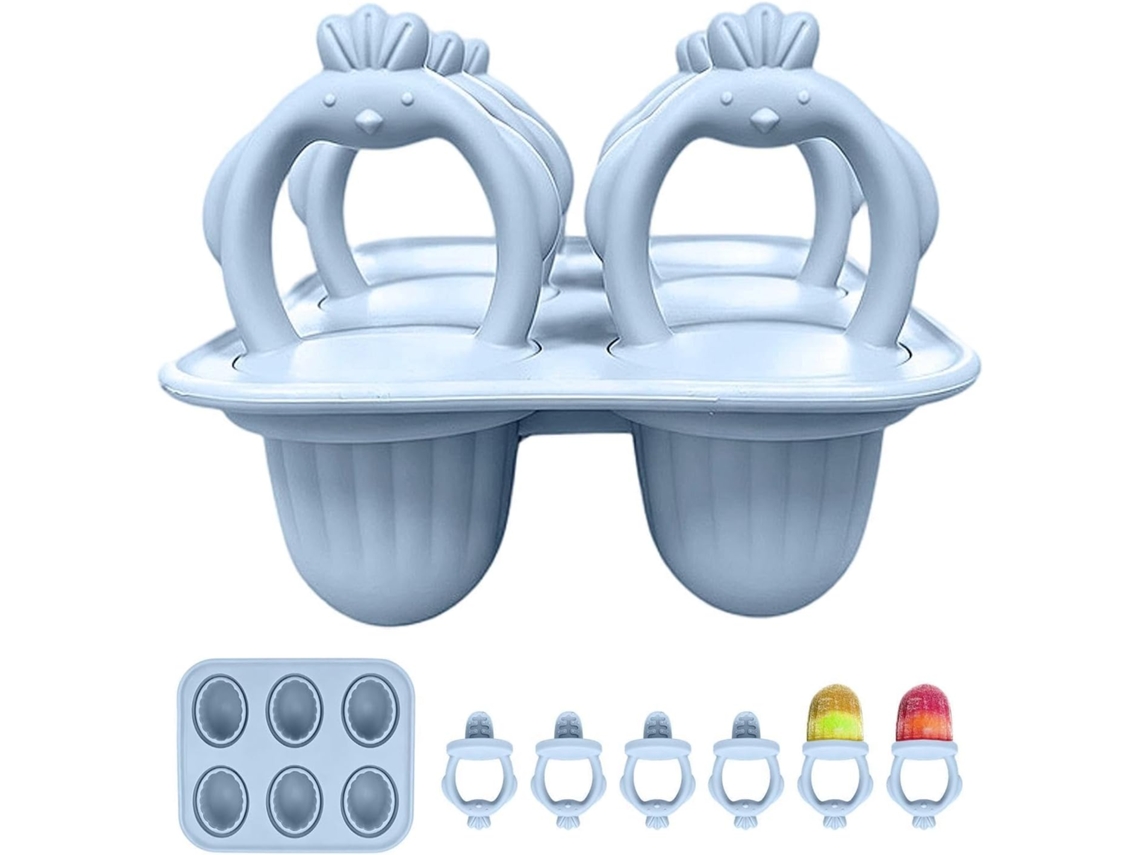 Molde De Silicone Para Sorvete, Mordedor Reutilizável