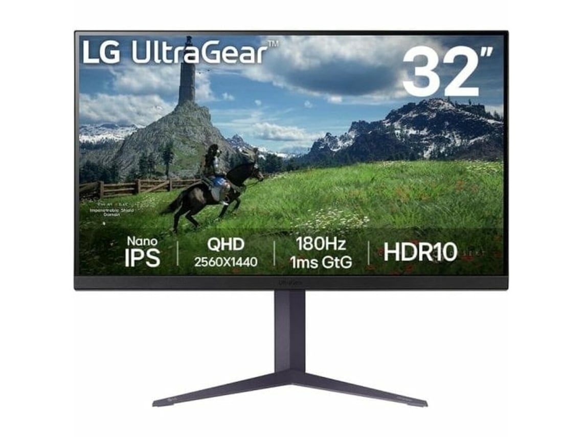 Monitor Gaming LG UltraGear 32GS85Q-B (Outlet Grade A - 32'' - Quad HD - NANO IPS - 180 Hz - 1 ms - NVIDIA G-SYNC)