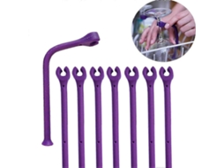 Conjunto de 8 Acessórios de Silicone AQUAFORGE, para Lava louças, suporte para copos e taças