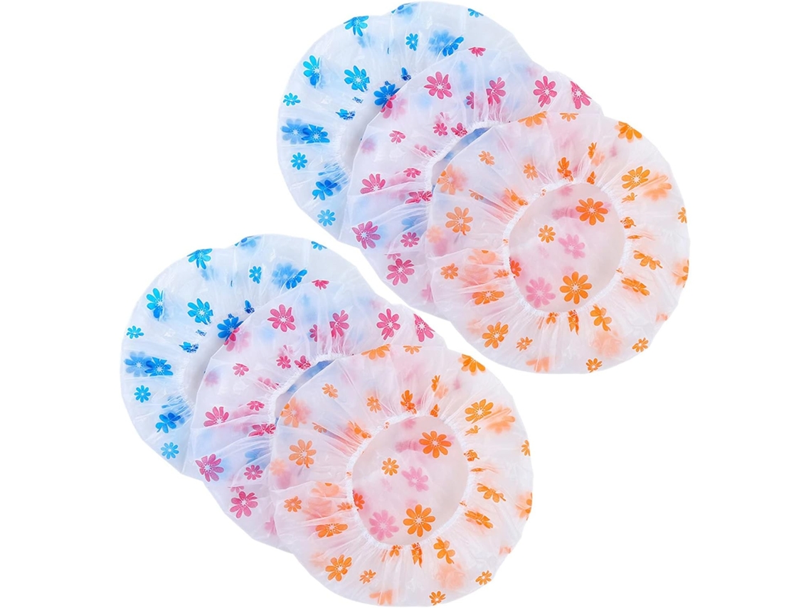 Conjunto De 20-toucas Banho Impermeáveis, Elásticas Para Cabelo, Reutilizáveis E Para O Banho