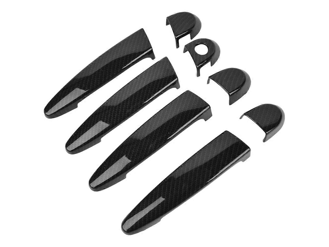 Capa Decoração Puxador Porta Exterior Fibra Carbono Séries 1 2 3 4 E87 E90 E91 E92 E93 F30 X