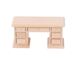 Mesa De Oficina Em Miniatura Para Casa De Boneca Acessórios De Móveis Simulados Escritório Diy Sem Pintura