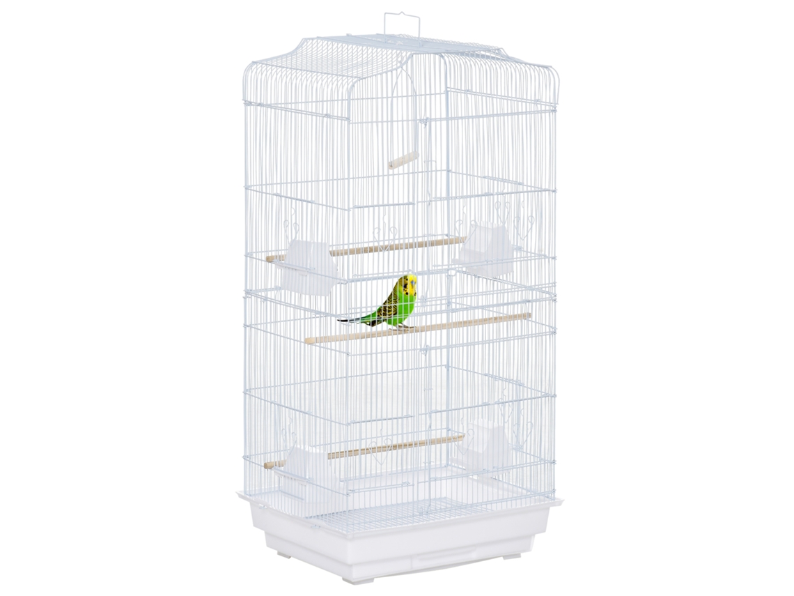 Gaiola de Metal para Pássaros com Portas e Bandeja 46,5x35,5x92cm S/MARCA